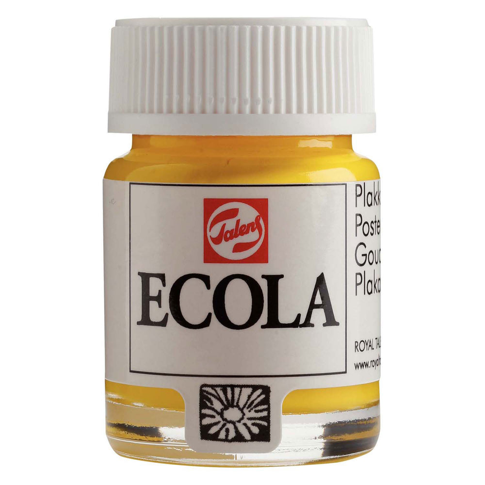 Bruynzeel ecola plakkaatverf fles 16ml geel 200