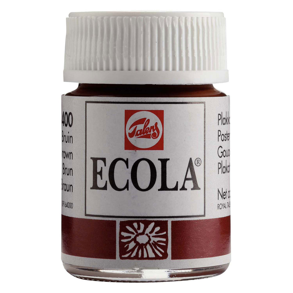Bruynzeel ecola plakkaatverf fles 16ml bruin 400