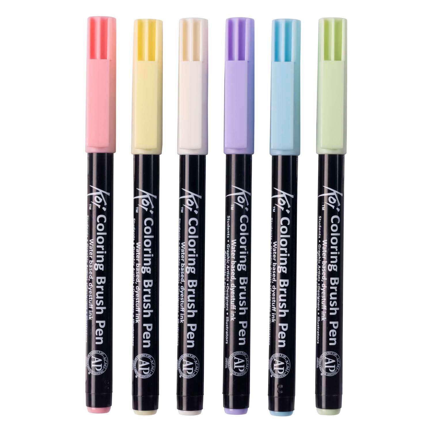 Sakura koi kleurpenseelset pastel, 6 kleuren