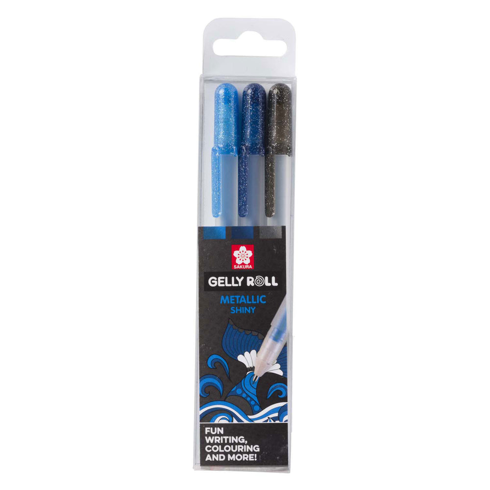 Sakura gelly roll metallic set 3 gelpennen ocean