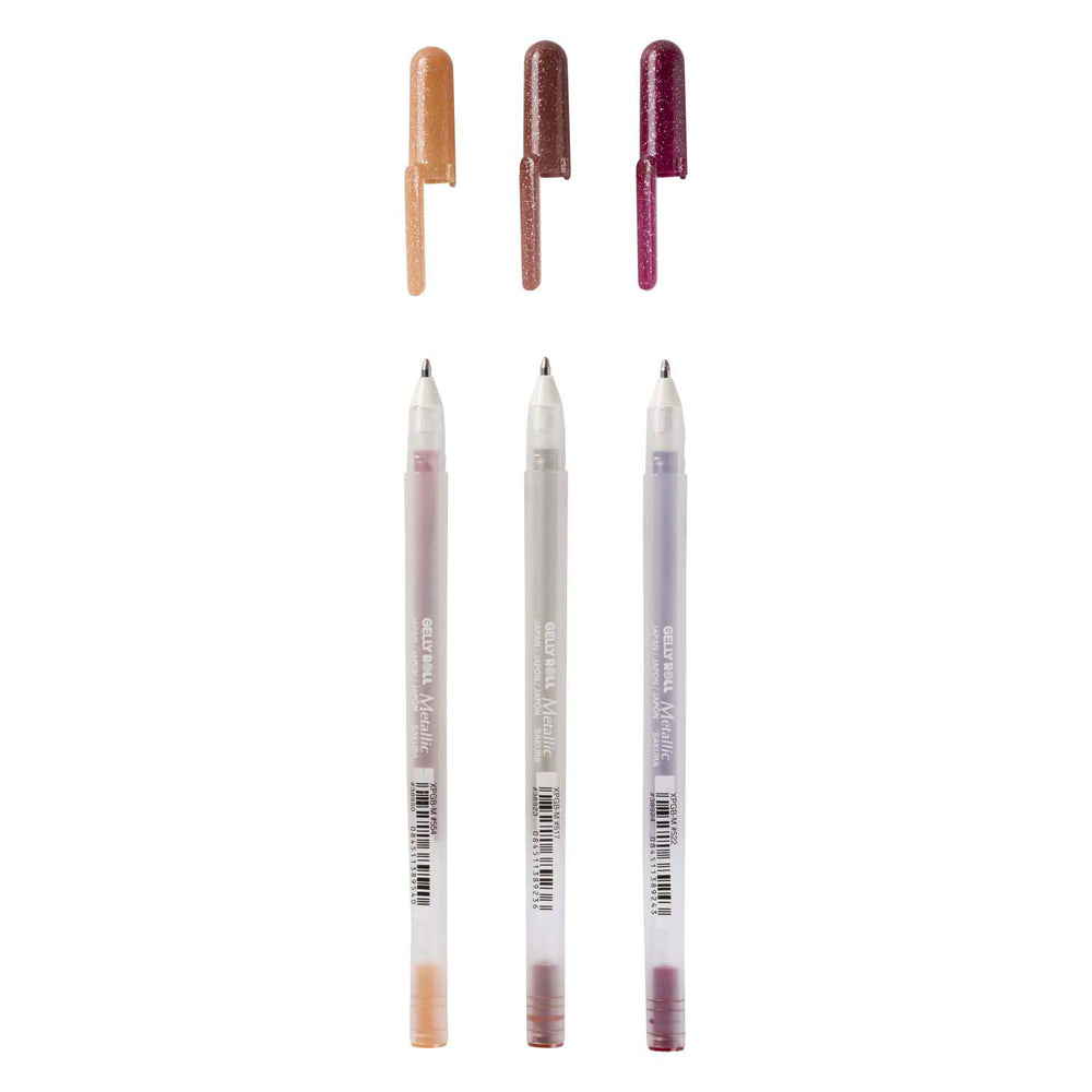 Sakura gelly roll metallic set 3 gelpennen natuur