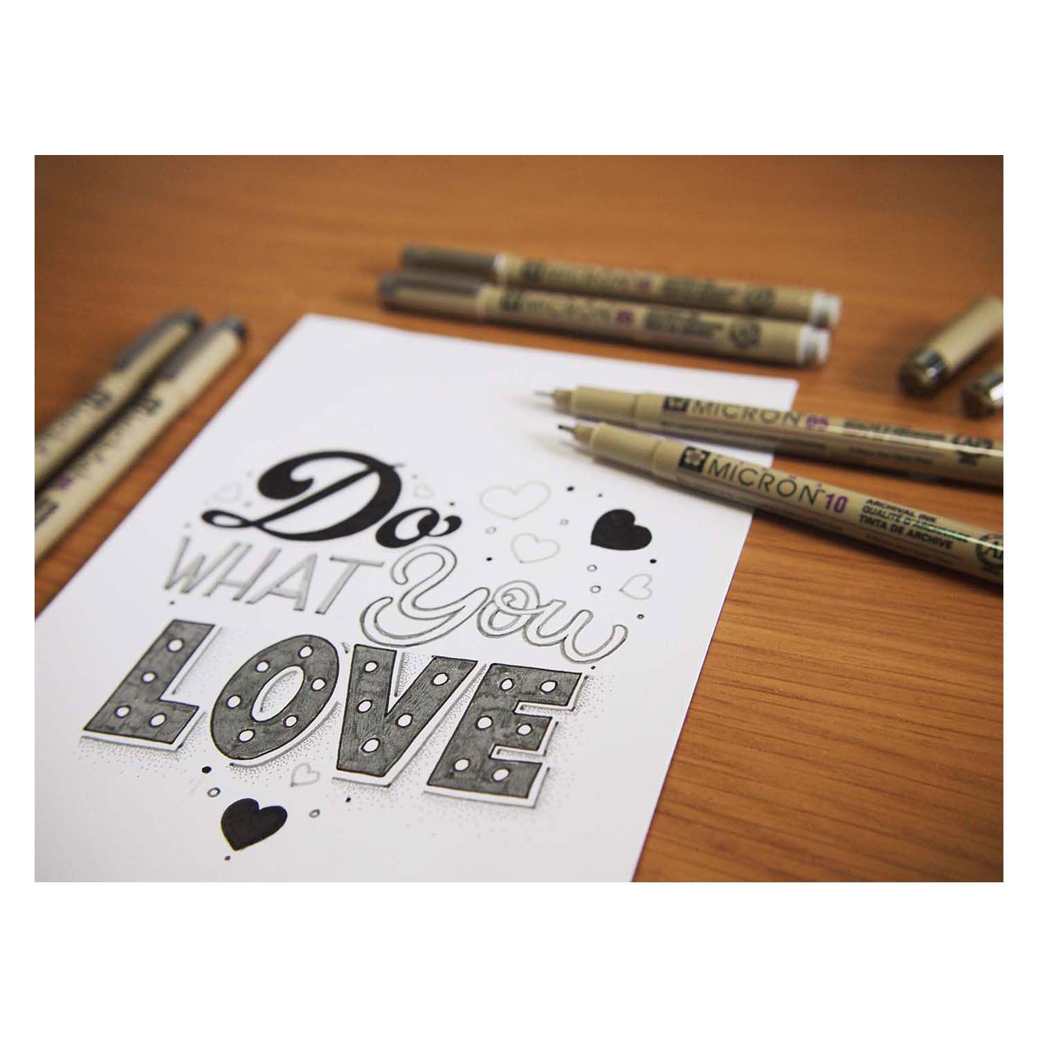 Sakura pigma micron finelinerset 8 pennen. (licht) koelgrijs