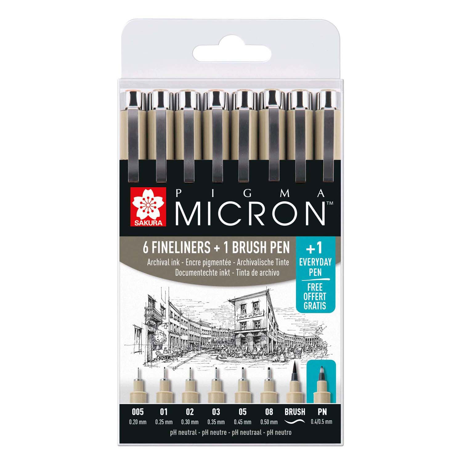 Sakura pigma micron etui promotieset