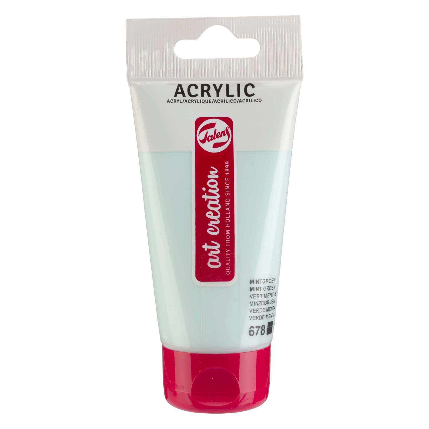Talens art creation acrylverf tube 75ml mintgroen 678