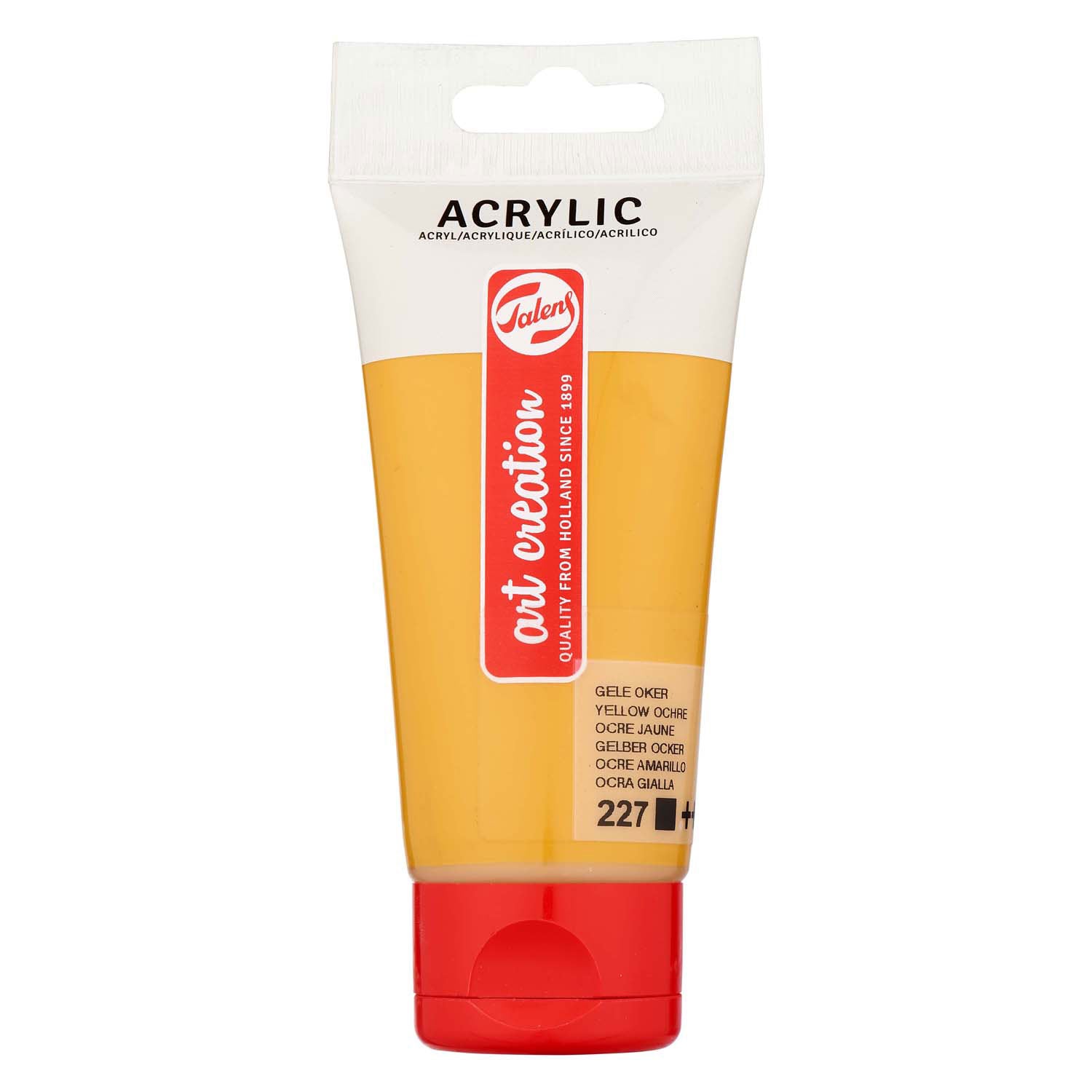 Talens art creation acrylverf tube 75ml gele oker 227