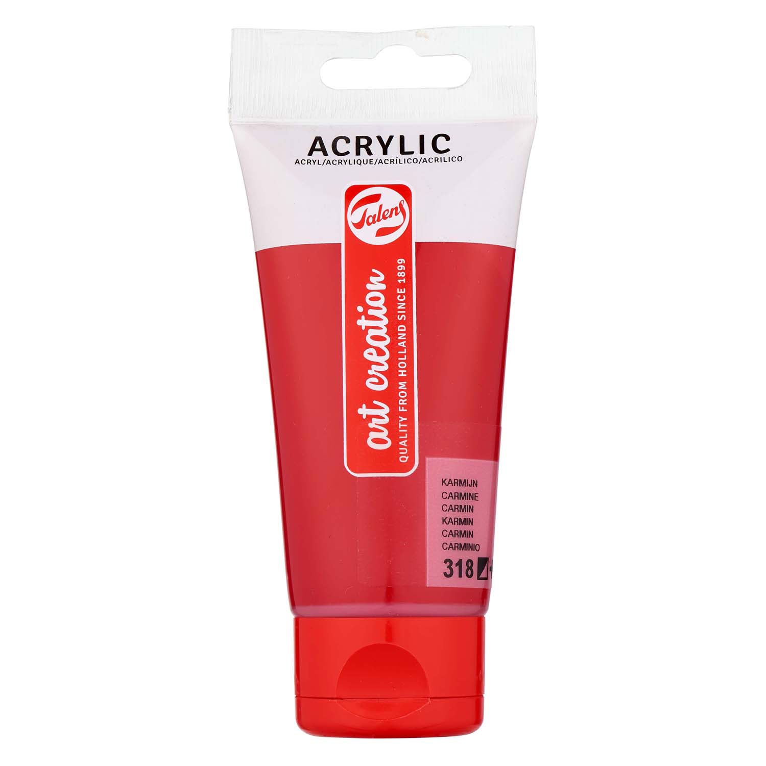 Talens art creation acrylverf tube 75ml karmijn 318