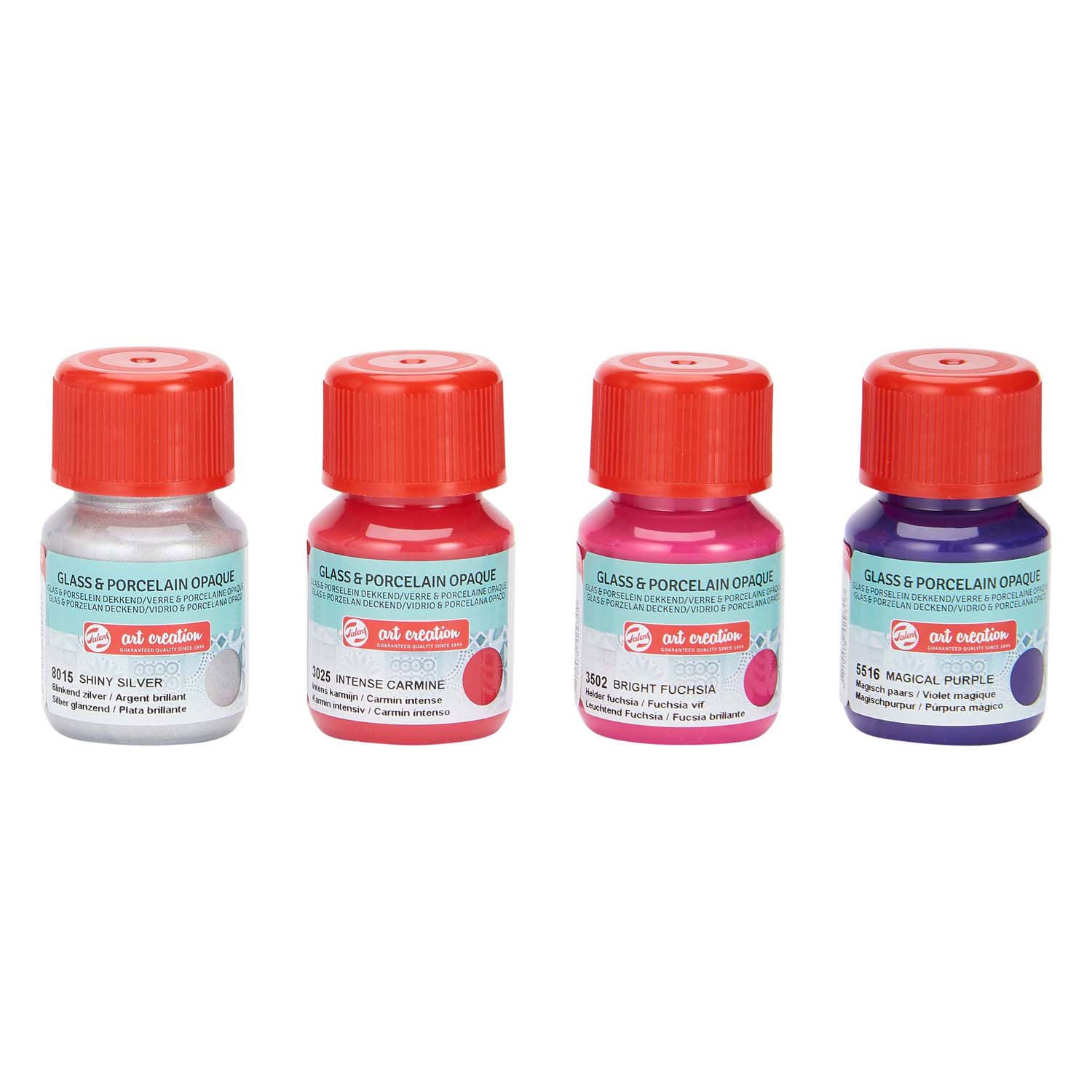 Talens art creation talens art creat.glas porselein dekkend 4 x30ml roze zilver