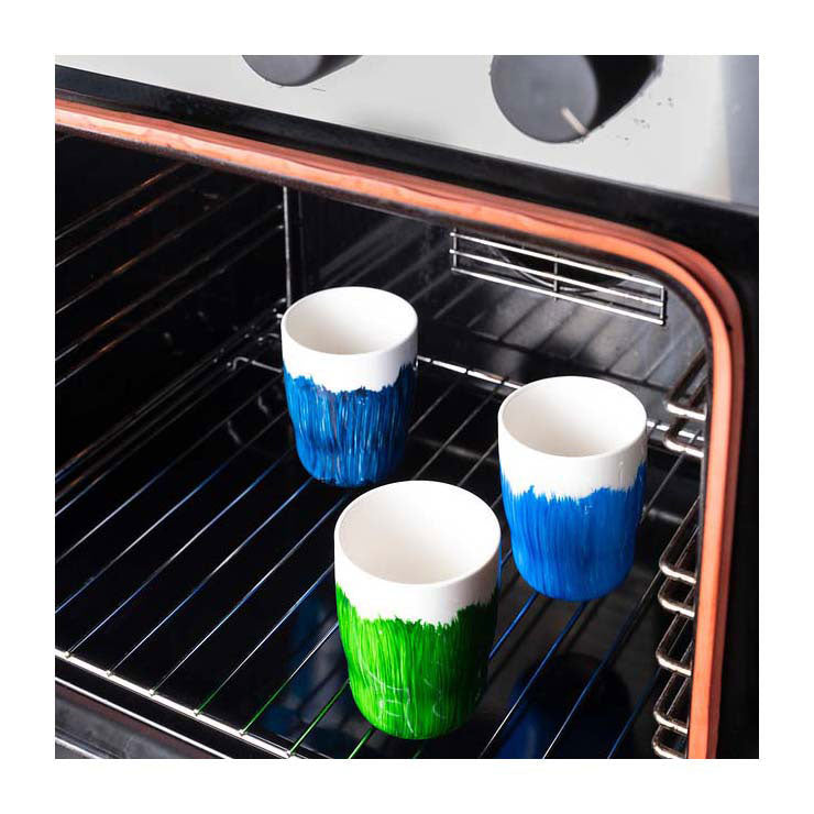 Talens kunstcreatie glas porselein transp. 4x30ml blauw
