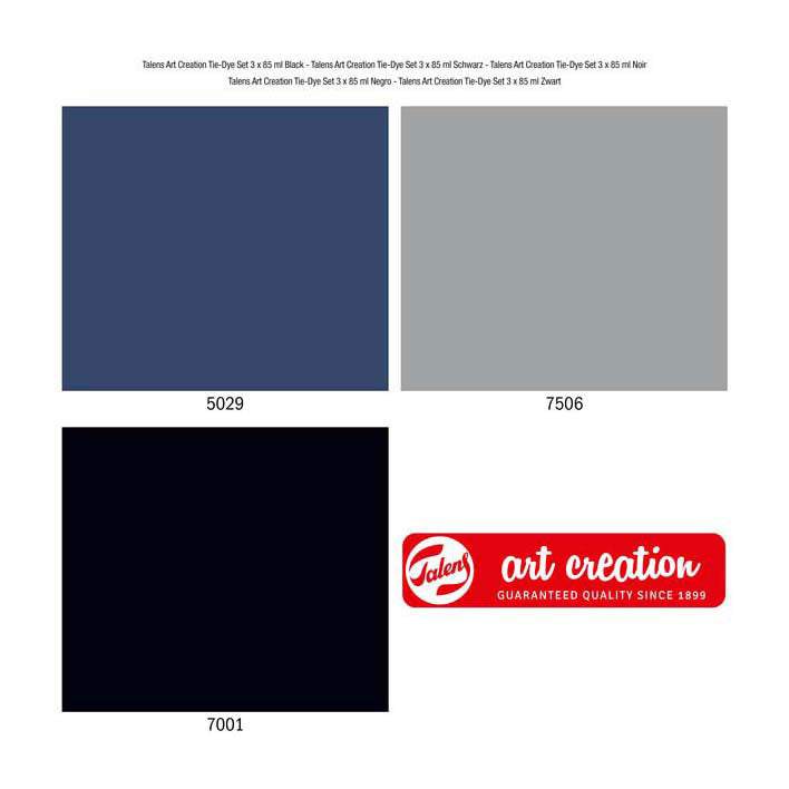 Talens art creation tie-dye set zwart, 3x85 ml