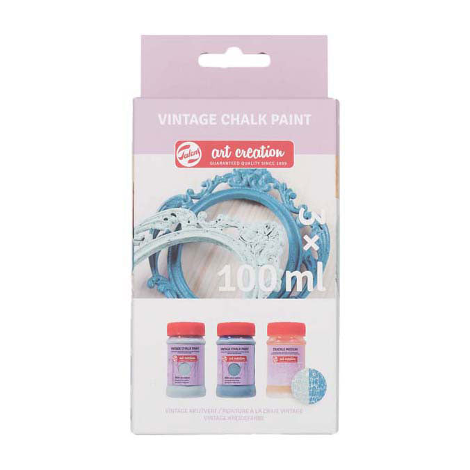 Talens art creation vintage set 2 blauwen en craquel