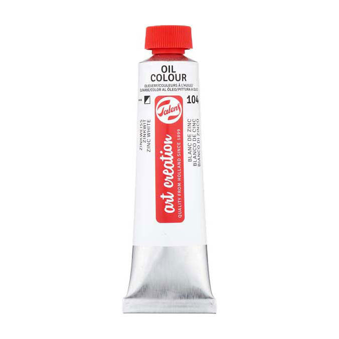 Talens art creation olieverf tube 40ml zinkwit(saffloerolie