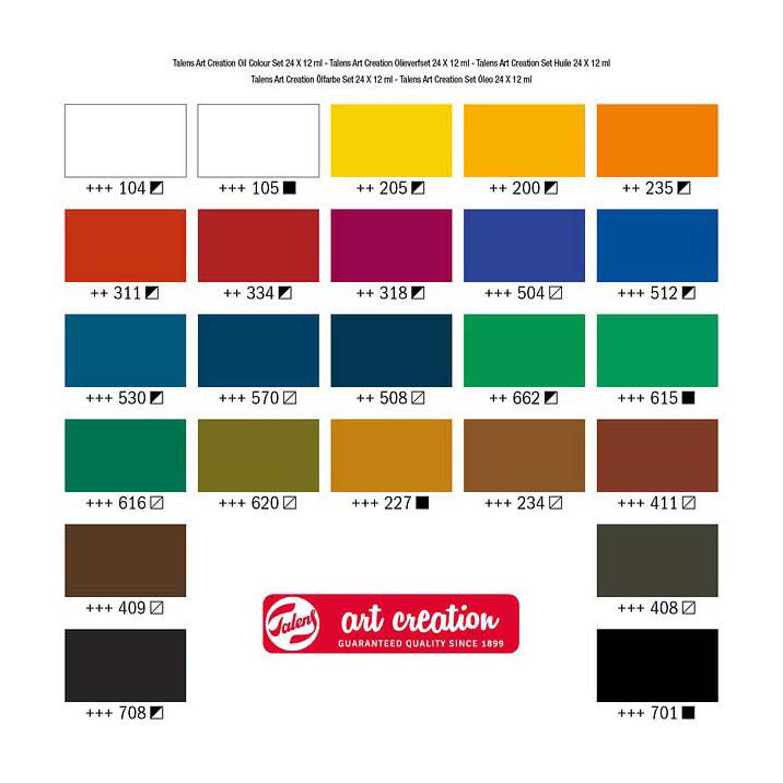 Talens art creation olieverfset 24x12ml