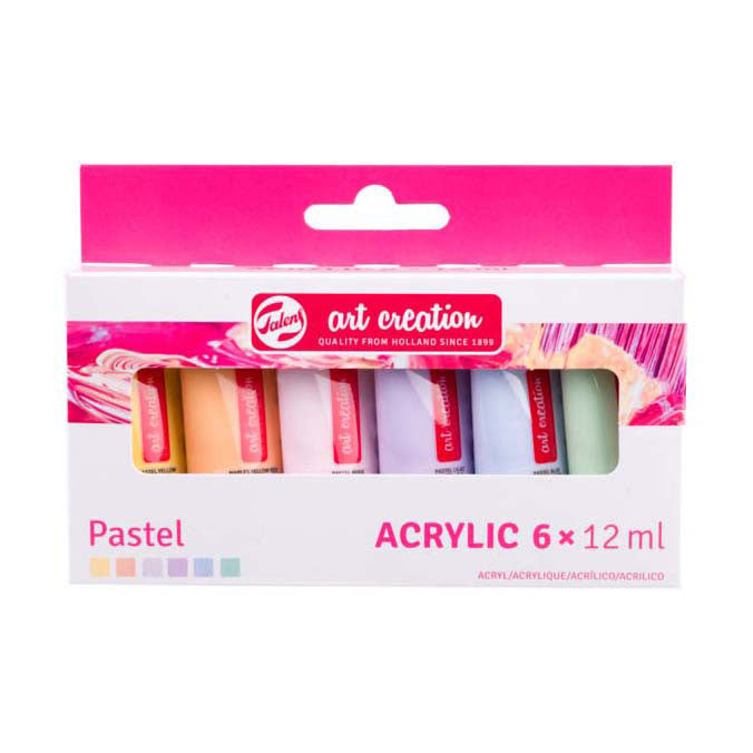 Talens art creation acrylverf set pastel, 6x12ml