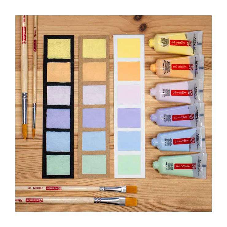 Talens art creation acrylverf set pastel | 6 x 12 ml