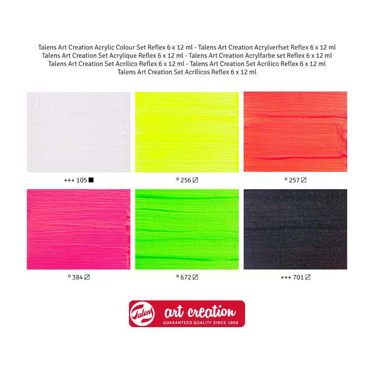 Talens art creation acrylverf set reflex, 6x12ml