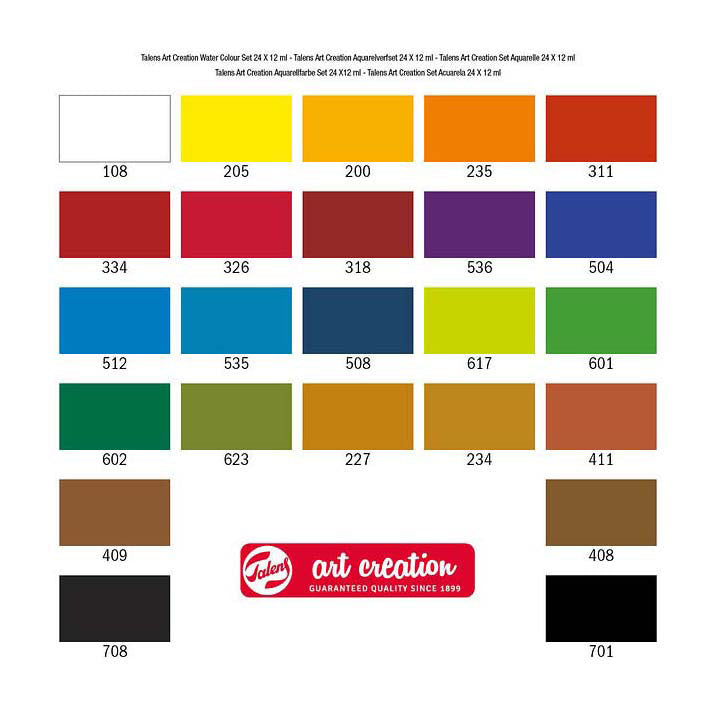 Talens art creation aquarelverfset 24 x12ml