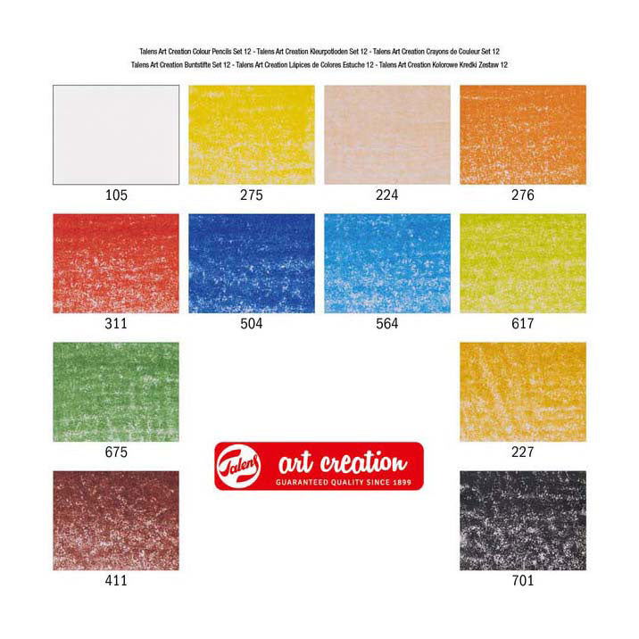 Talens art creation kleurpotloden set 12