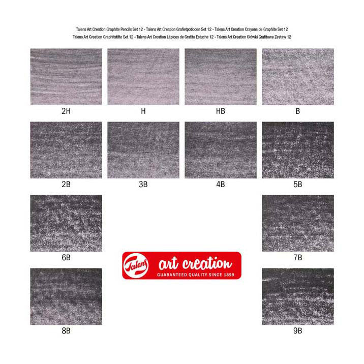 Talens art creation grafietpotloden set 12