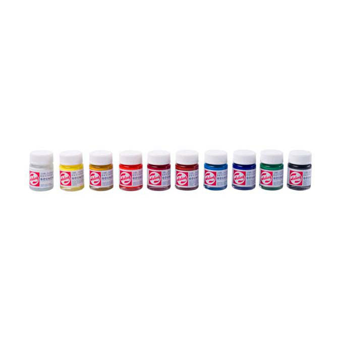 Talens plakkaatverf extra fijn set, 10x16ml flacons