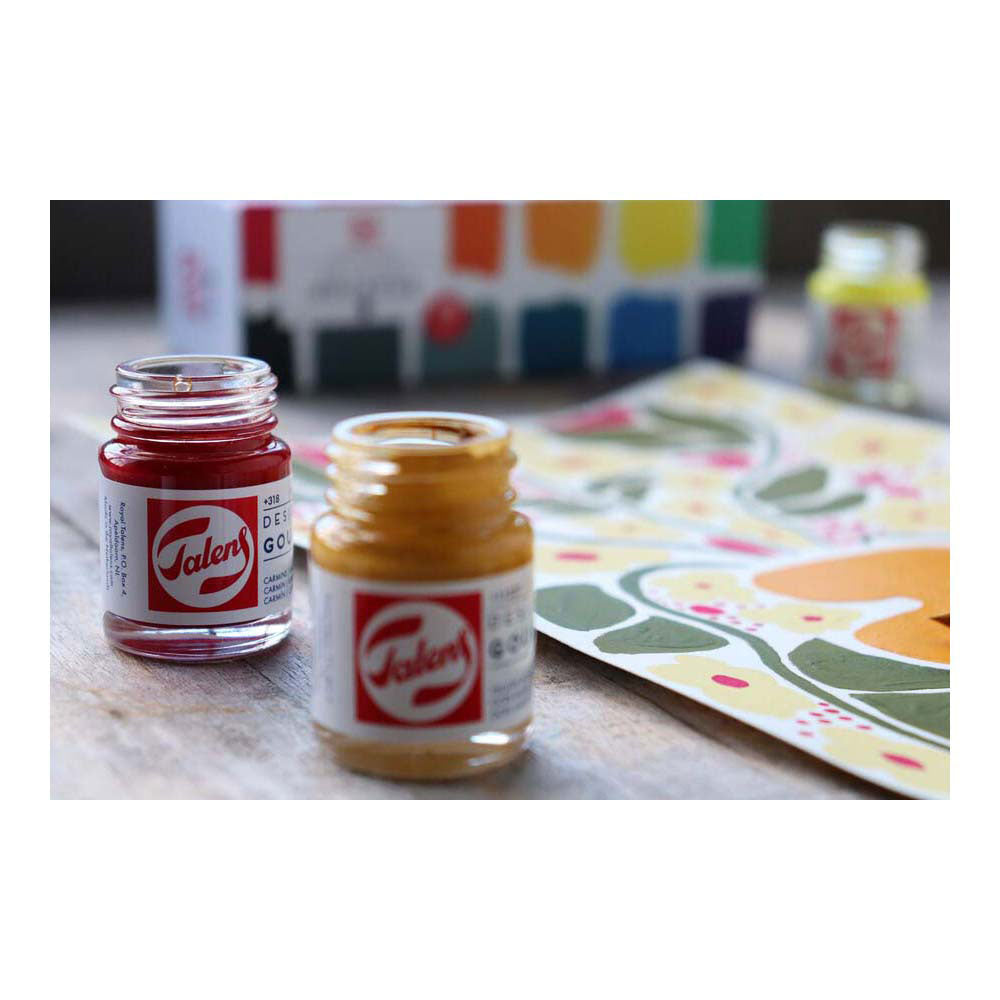 Talens plakkaatverf extra fijn set, 10x16ml flacons