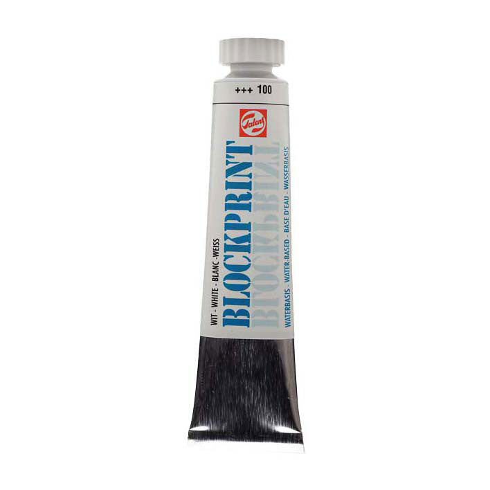 Talens blokdruk tube 20ml wit 100