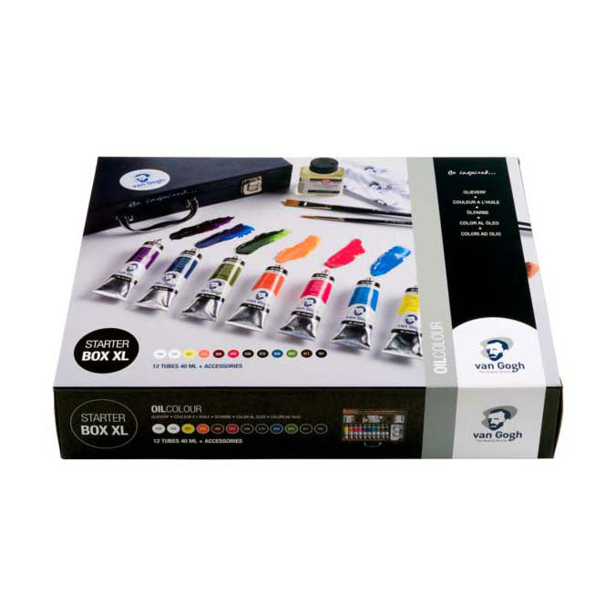 Bruynzeel van gogh olieverf startersbox xl, 12x40ml en accessoires
