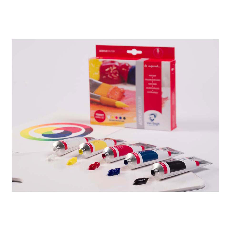 Bruynzeel van gogh acrylverf primaire mengset, 5x40ml