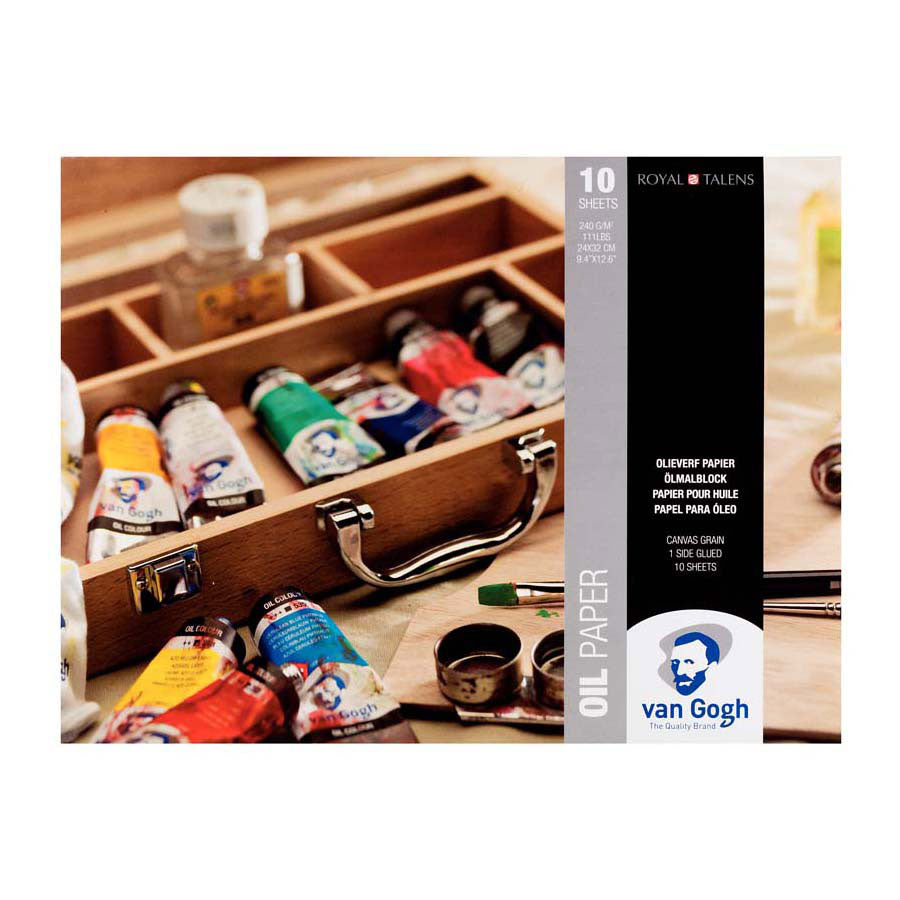 Bruynzeel van gogh blok met olieverfpapier 10v 240g formaat 24x32cm