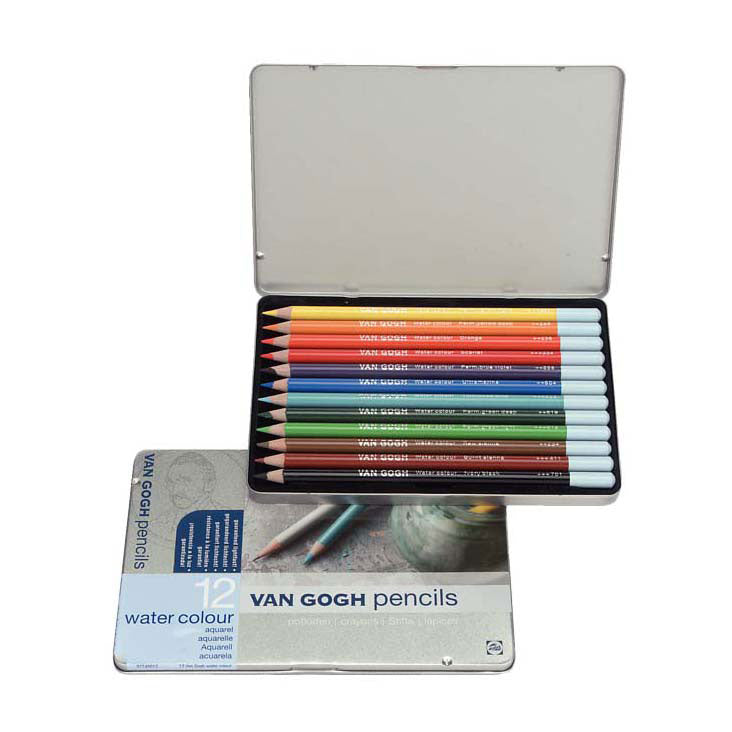 Bruynzeel van gogh starterset aquarelpotloden met 12 kleuren