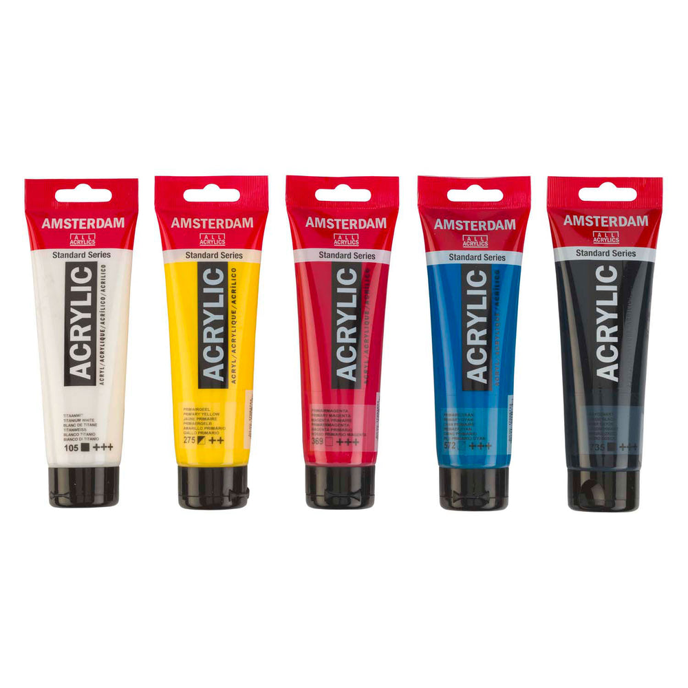 Bruynzeel amsterdam standard series acrylverf primaire set 120ml, 5dlg.