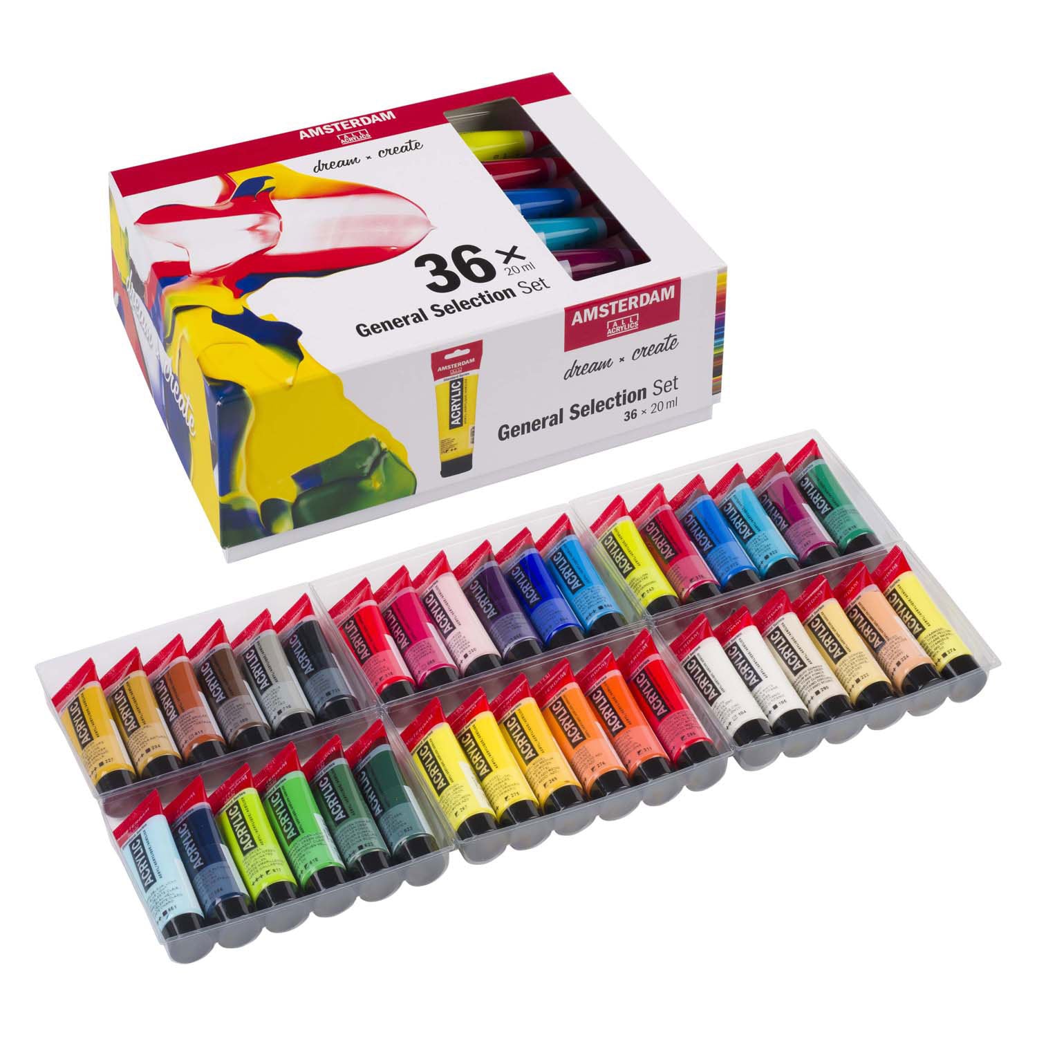 Amsterdam standard series acrylverf algemene selectie set | 36 × 20 ml