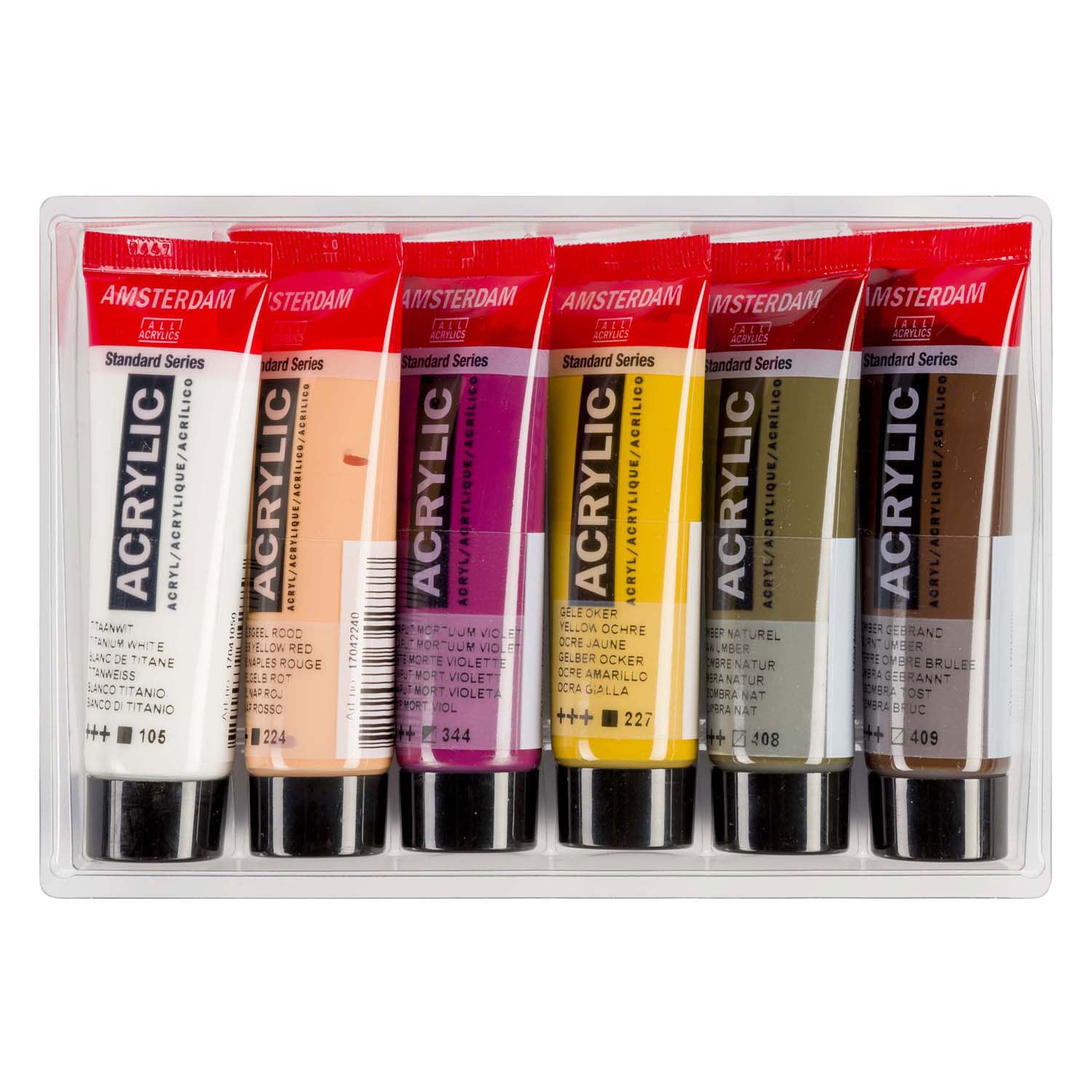 Amsterdam standard series acrylverf portret set 20ml, 6dlg.