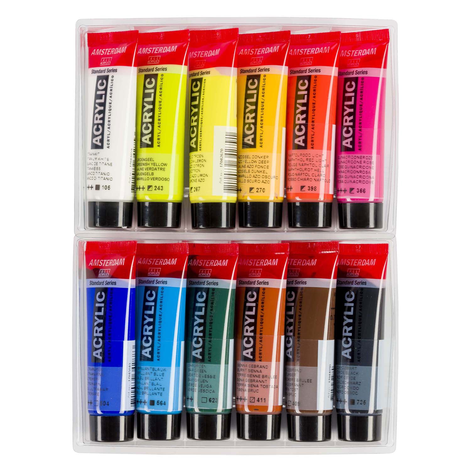 Bruynzeel amsterdam standard series acrylverf landschap set 20ml, 12dlg.