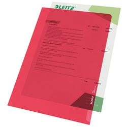 L-hoezen leitz rood a4 100 stuks
