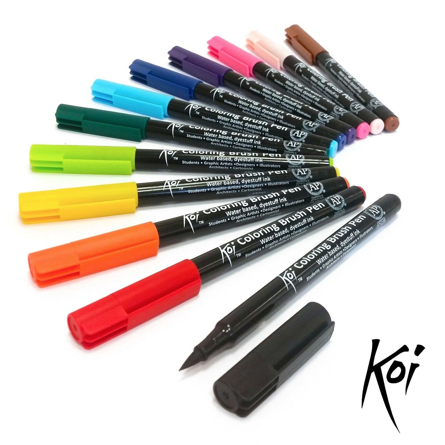 Sakura koi color penseelstiften set, 12dlg.