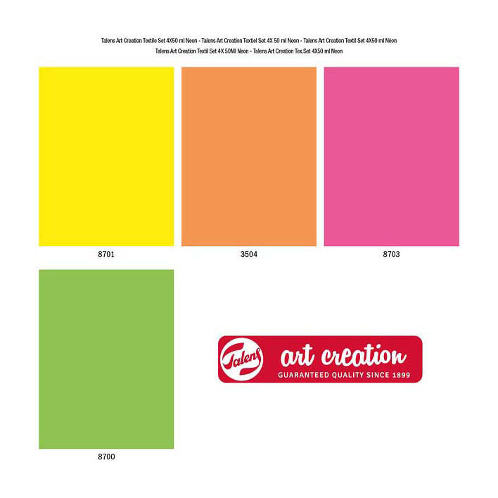 Talens art creation textielverf neon 4x50ml