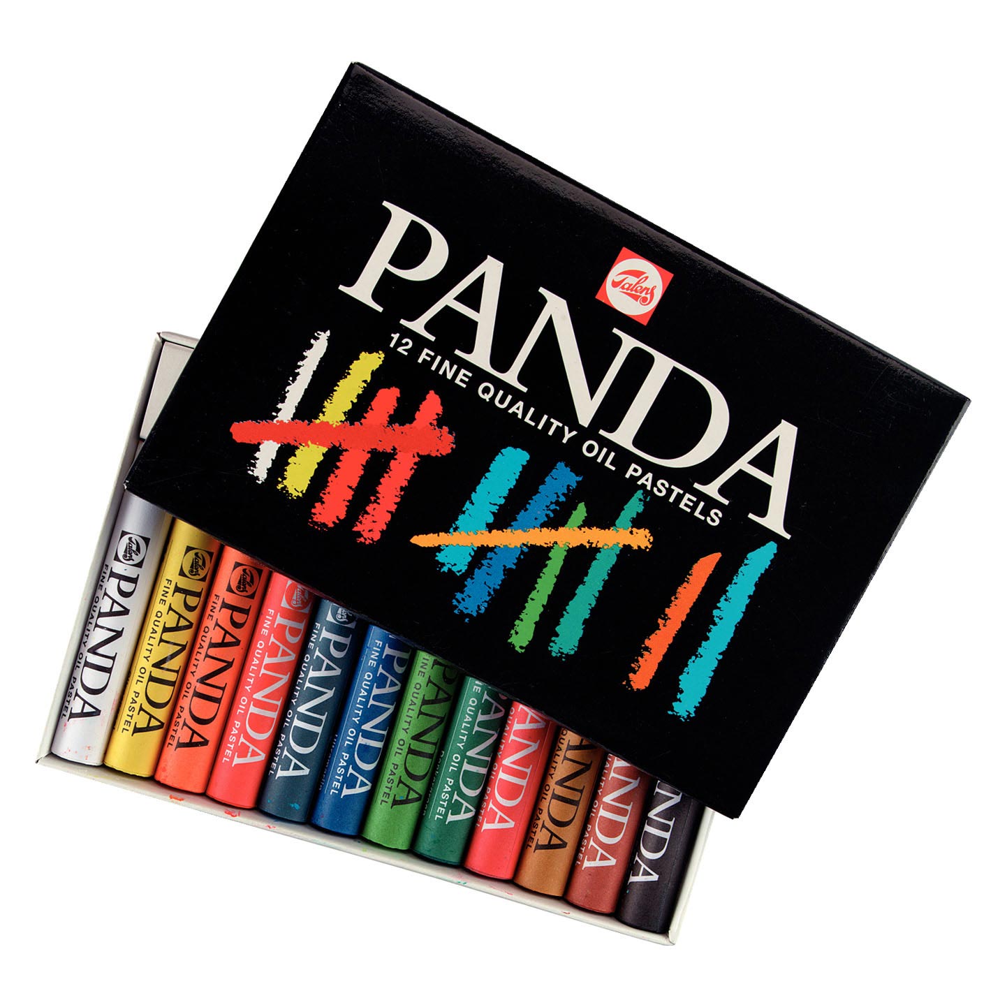 Talens Panda Oil Pastels, set of 12.