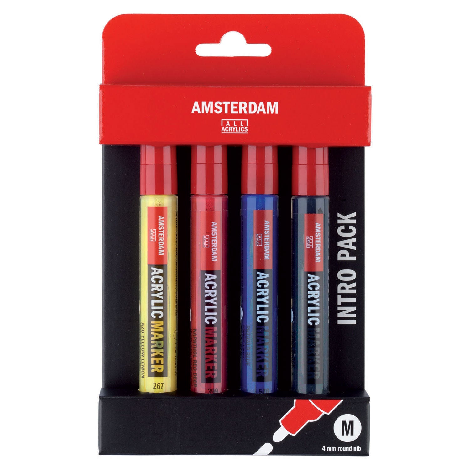 Amsterdam acrylmarker intro set | 4 kleuren