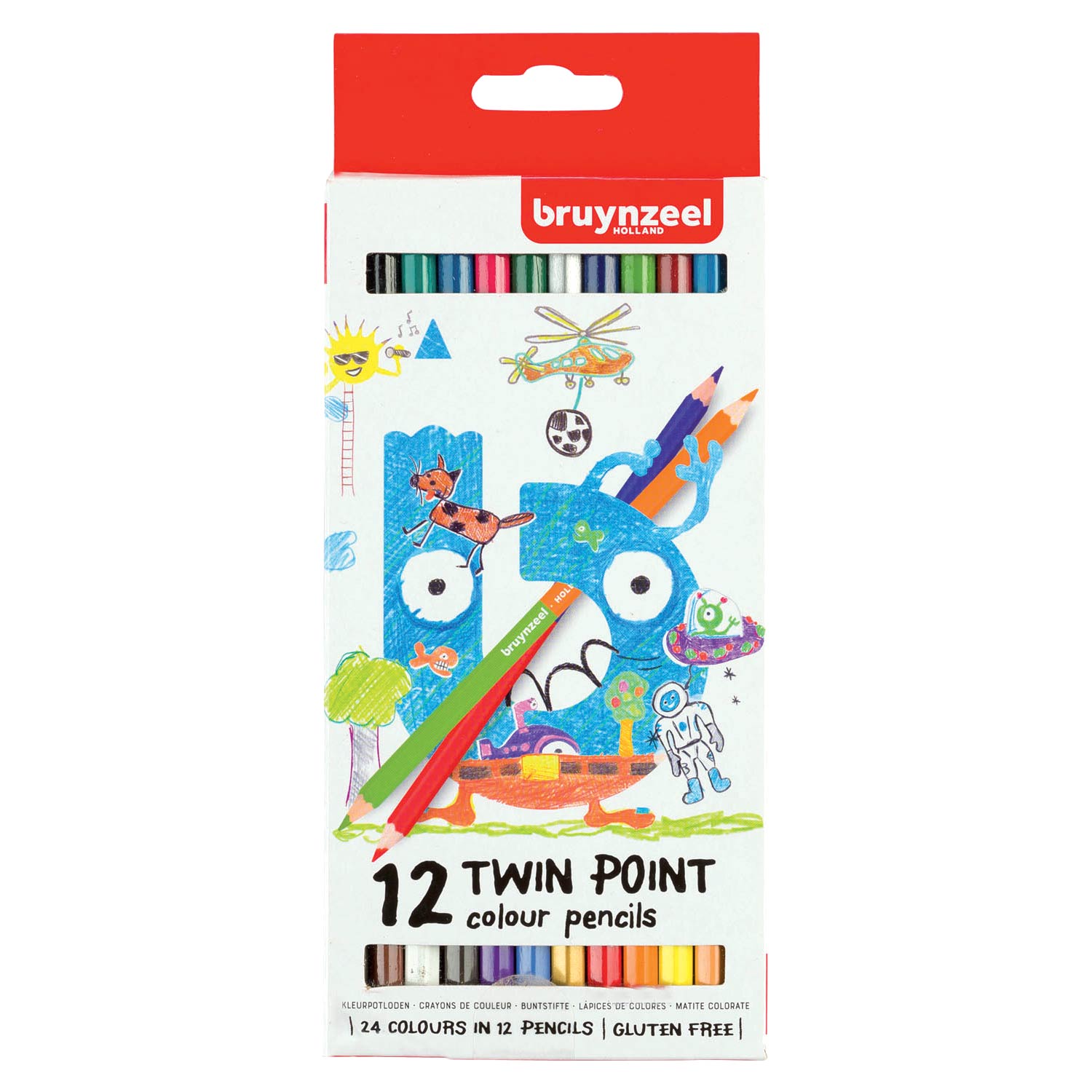 Bruynzeel • kids kleurpotloden twin point set 12