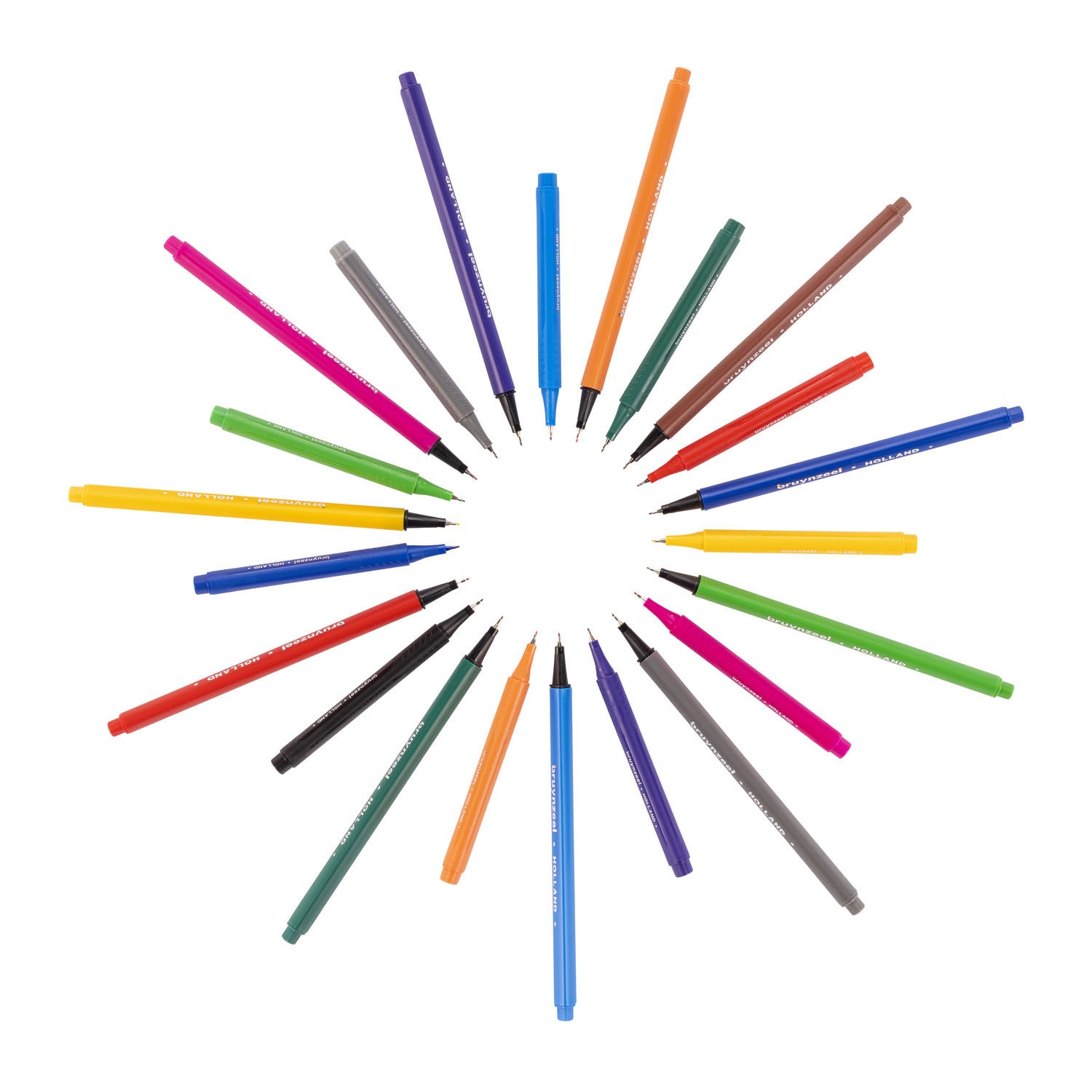 Bruynzeel fineliners, 12st.