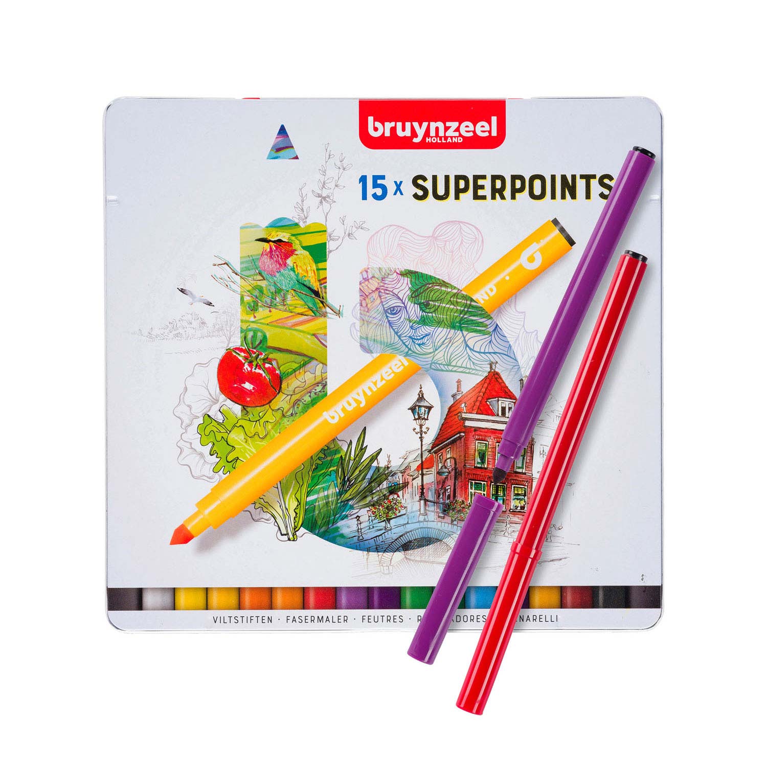 Bruynzeel viltstiften superpunt, 15e.