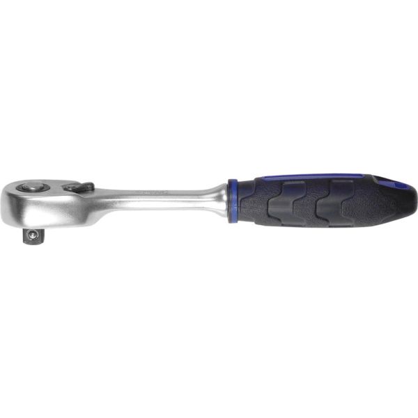 Cycplus 3 8 ratelsleutel cyclus omkeerbaar l=195mm - met rubber greep
