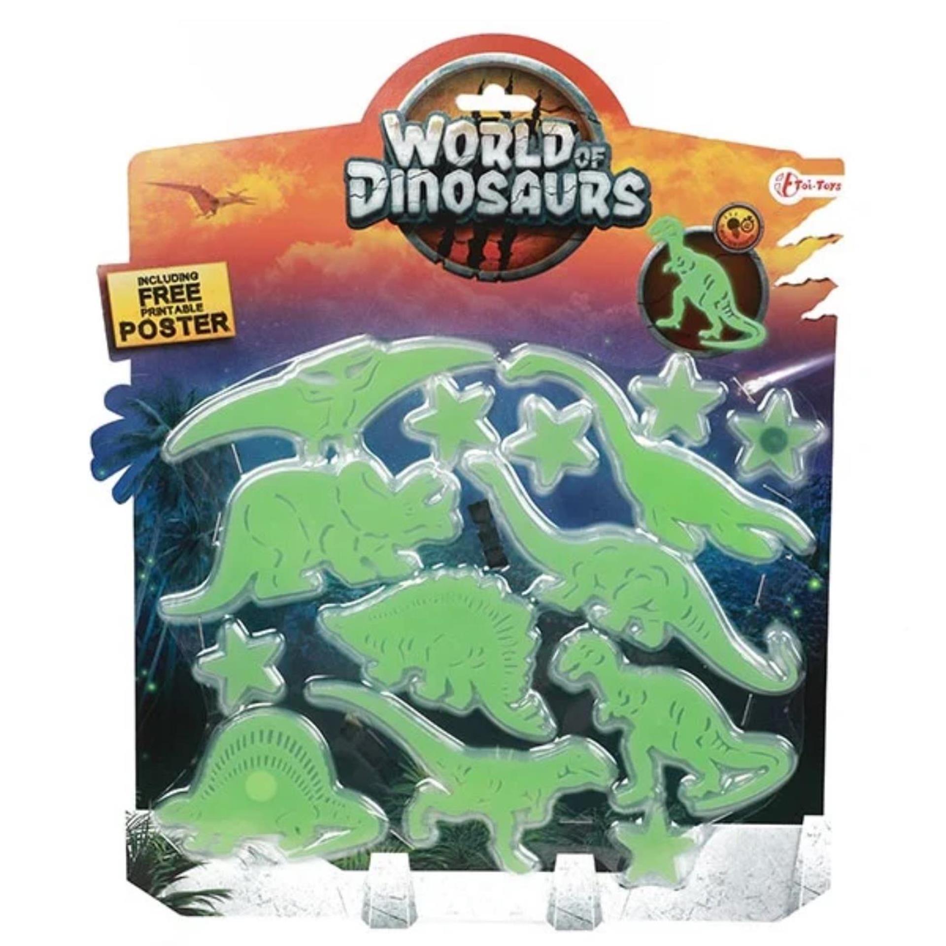Toi-toys wereld van dinosaurussen gloeiende dinosaurussen in het donker