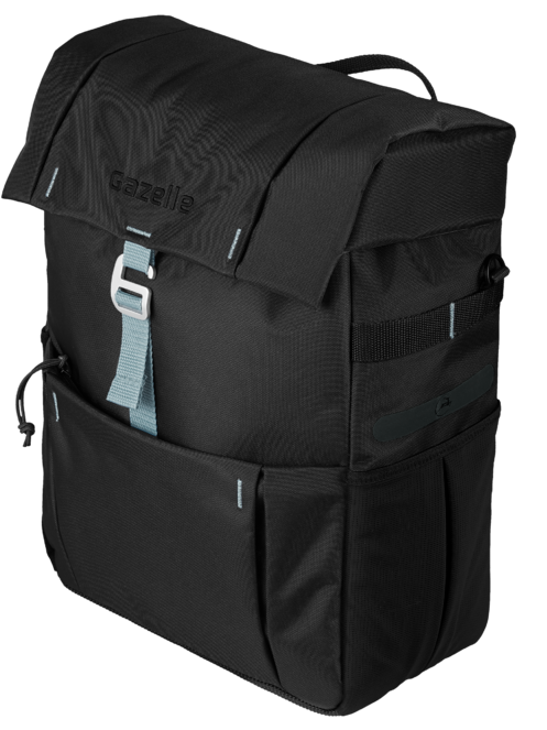 Gazelle enkele fietstas - zwart licht olijfgroen