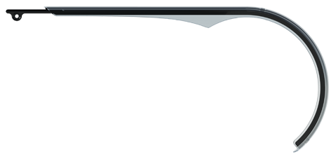 Sturmeyarcher kettingscherm herrmans slim 48t - zwart transparant