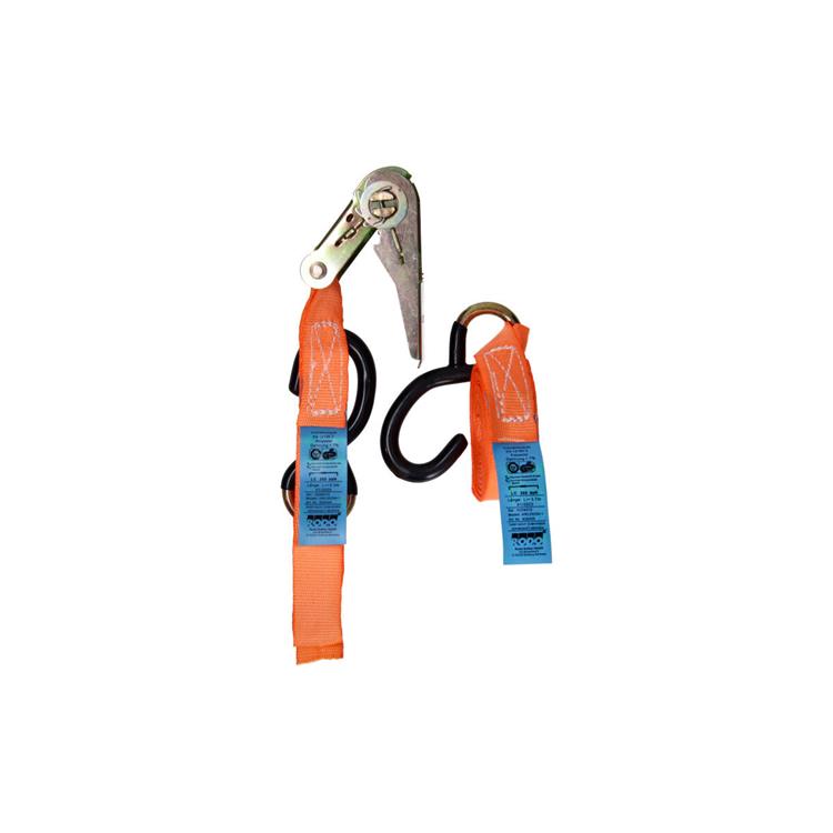 Mack 1023390 - spangordel 2d,ratelspanner, s-haken,25mm-4m max500kg | 2 stuks