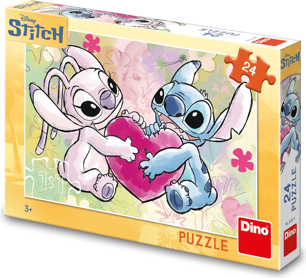 Dinotoys puzzel van stitch love story 24 stukjes