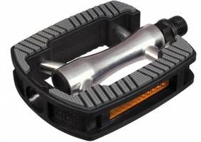 Pédalier Marwi SP-821 boîtier en aluminium antidérapant - noir argent (sur carte)