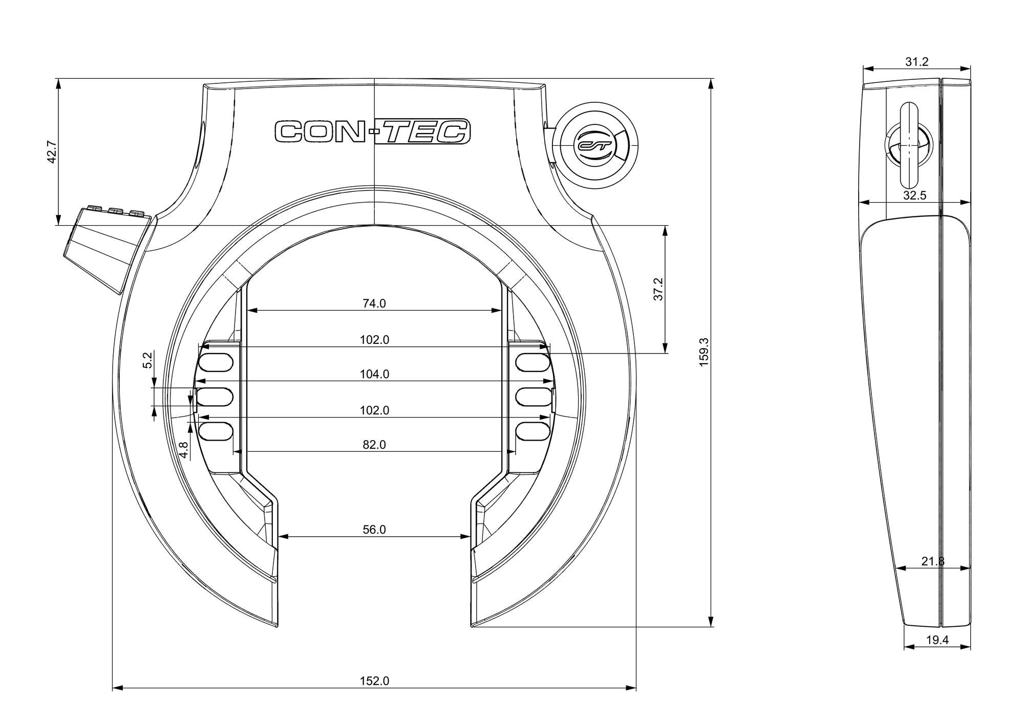 Contec ringslot powerloc l ct framelock powerloc ct1l r