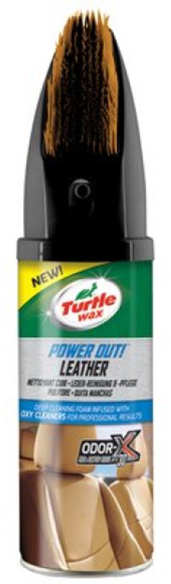 Turtle Wax Power Out Leather - Restores leather - Gently cleans dirt and stains - Provides natural shine - 400ml
